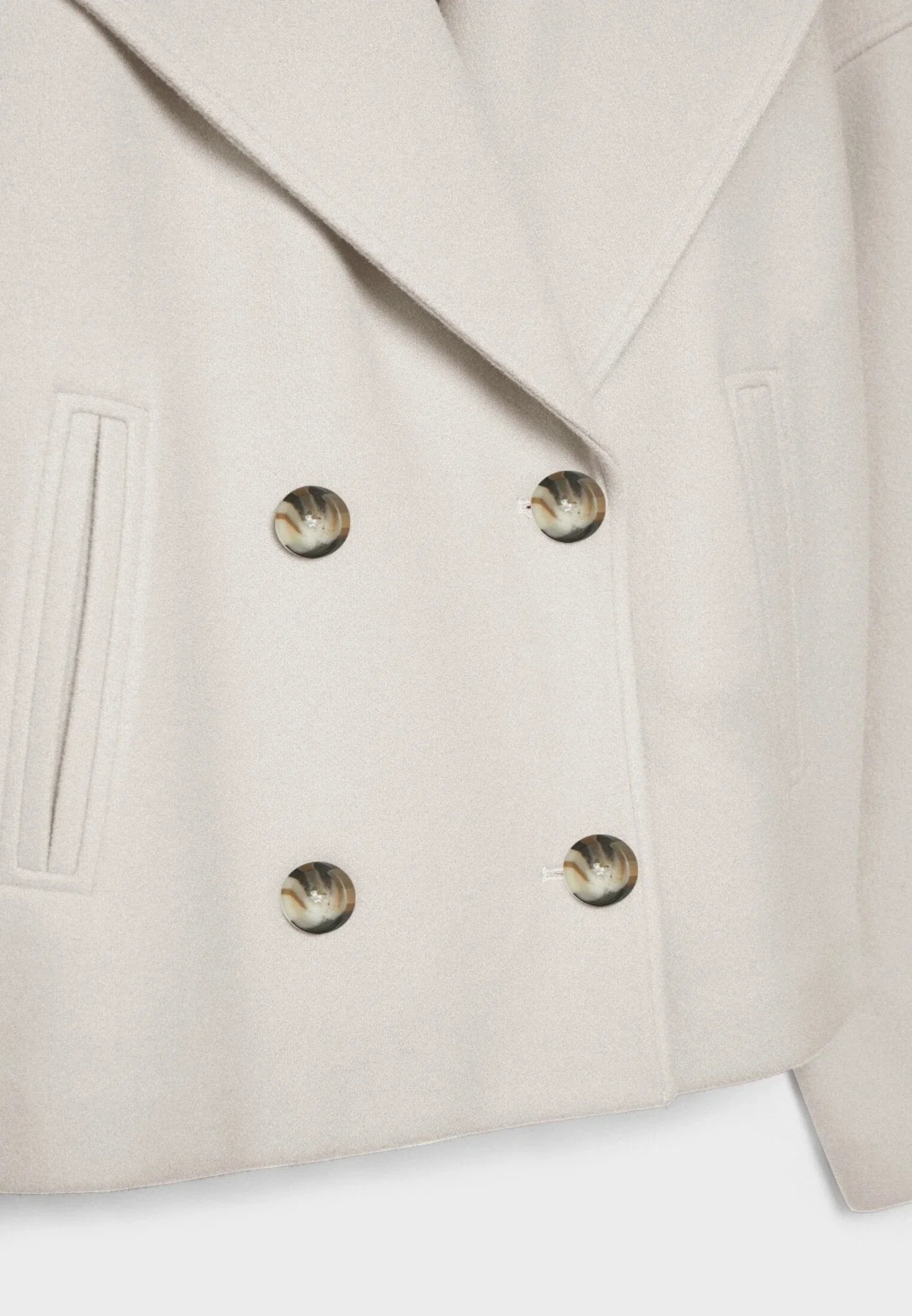 Chaqueta Cruzada Mujer con Botones Estilo Elegante