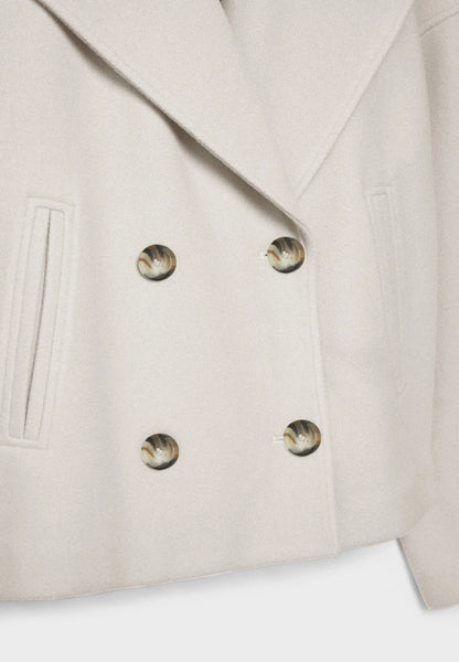 Chaqueta Cruzada Mujer con Botones Estilo Elegante