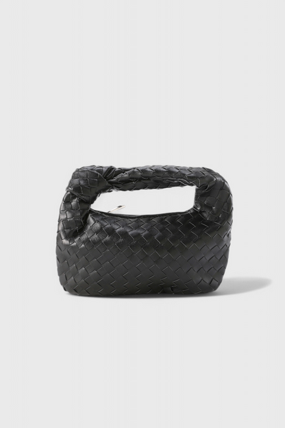 Bolso Satchel Mujer Cuero Vegano Tejido Compacto