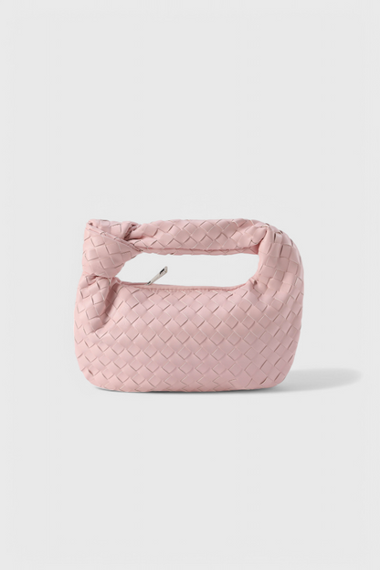 Bolso Satchel Mujer Cuero Vegano Tejido Compacto