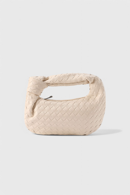 Bolso Satchel Mujer Cuero Vegano Tejido Compacto