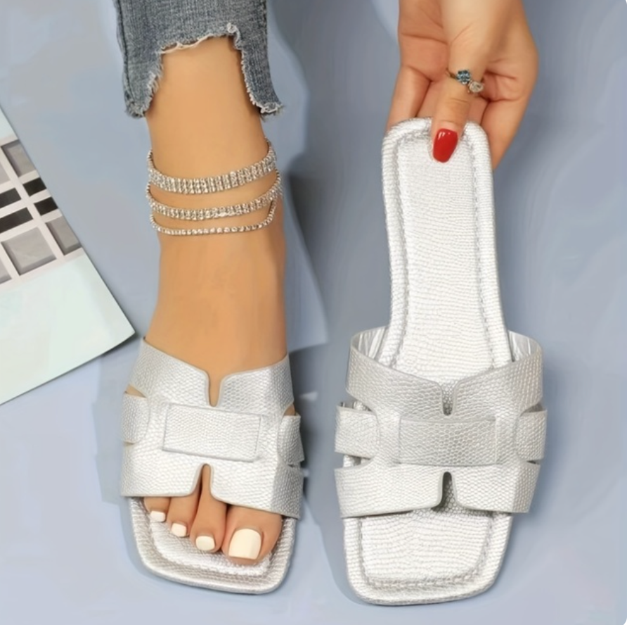 Sandalias Planas Mujer Tiras Anchas Verano