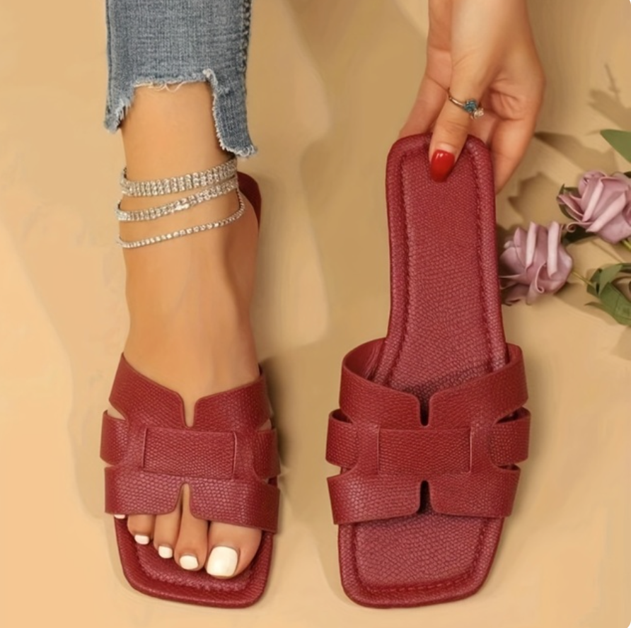 Sandalias Planas Mujer Tiras Anchas Verano