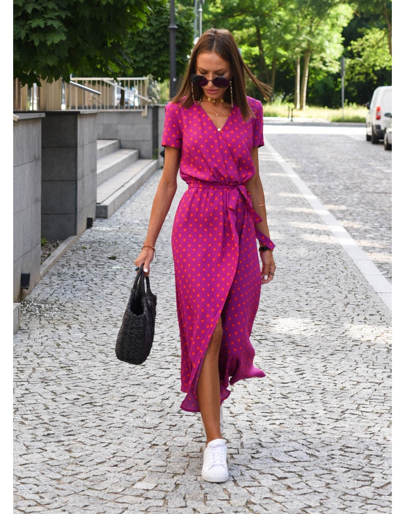 Vestido Midi Mujer Camisero Algodón Cinturón Ajustable