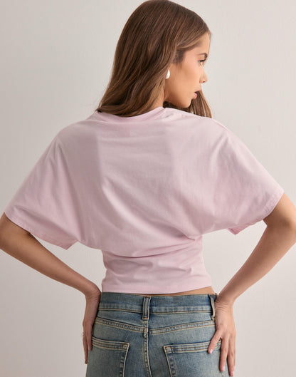Camisa cropped mujer Algodón estilo relajado oversize