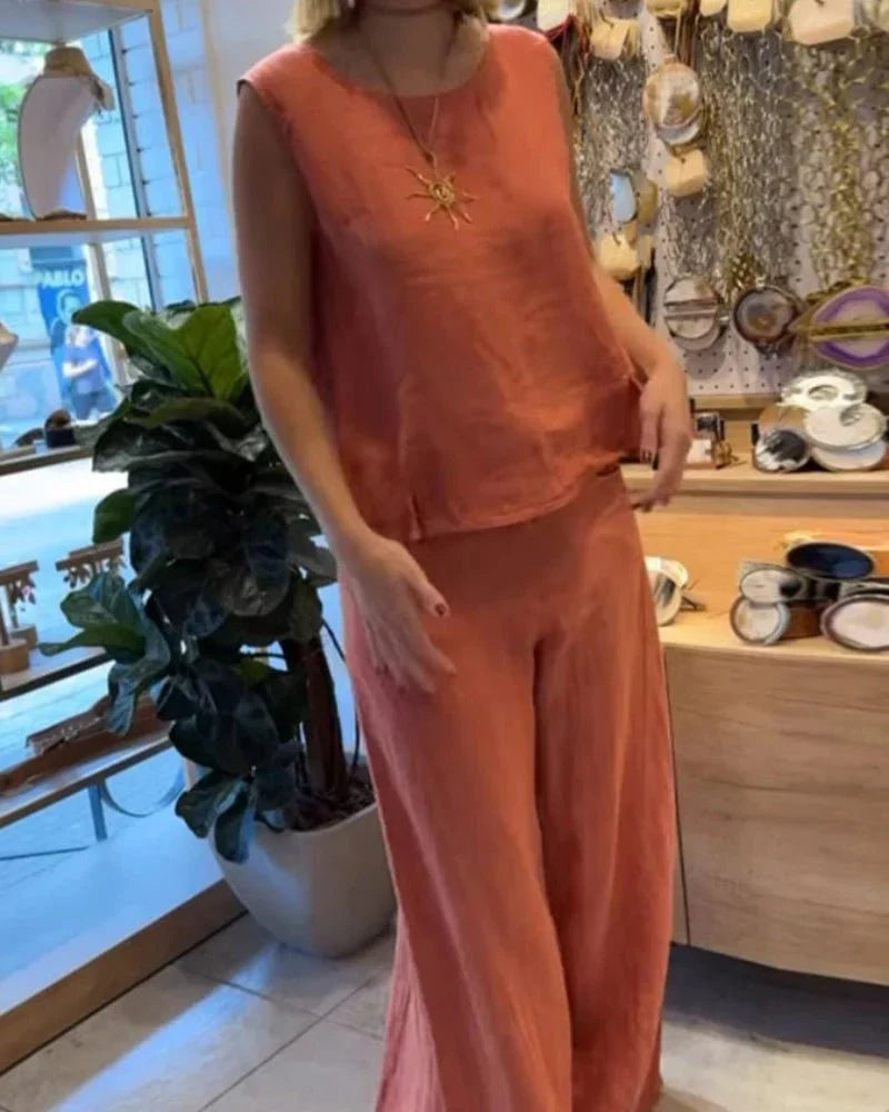 Conjunto Mujer Dos Piezas Ligero Verano Estilo Bohemio