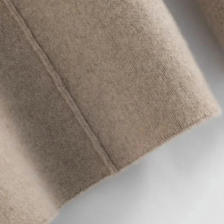 Pantalón Palazzo Mujer de Punto Cintura Elástica