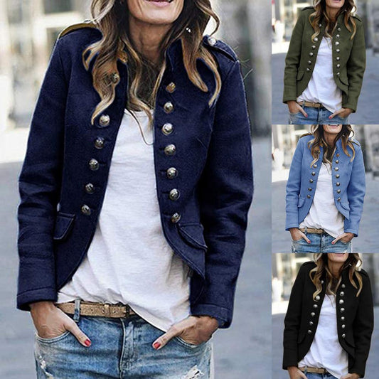 Chaqueta casual mujer con bolsillos ajuste cómodo - Mavetta