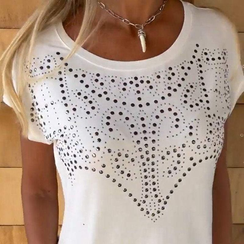 corto Mujer con flecos y estilo bohemio