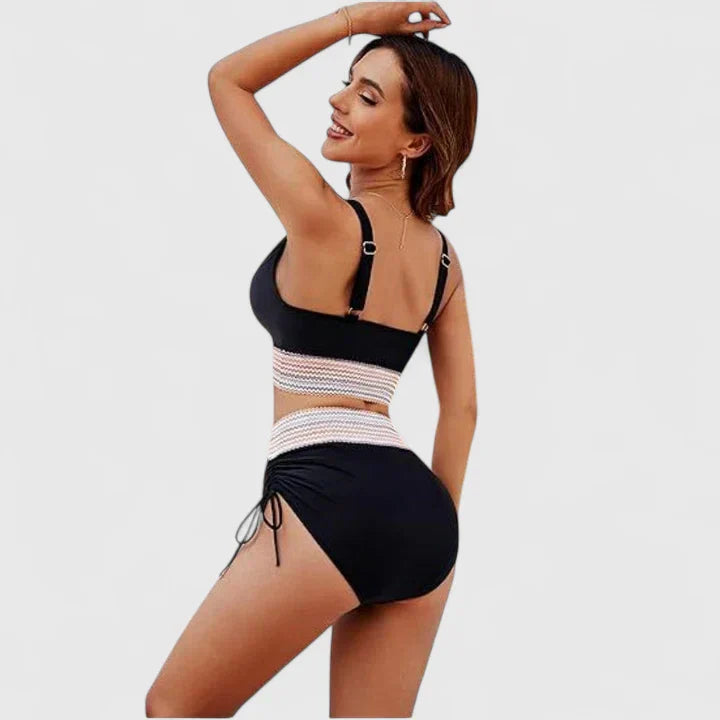 Bañador Mujer con Diseño Cruzado y Alta Elasticidad