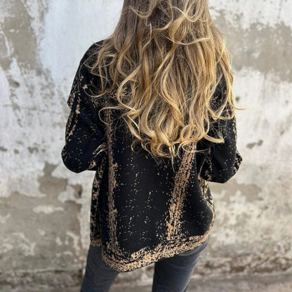 Blazer Mujer Textura Suave Corte Oversize