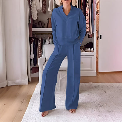 Conjunto Mujer Casual y Pantalón Ancho