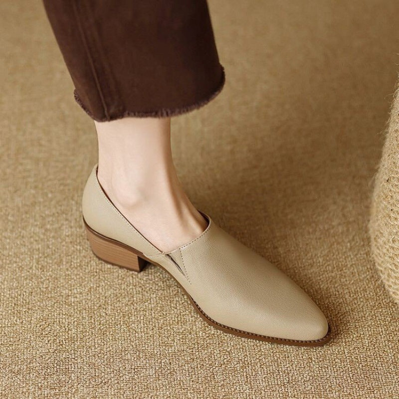 Mocasines Mujer de Piel Suave Diseño Minimalista Plano
