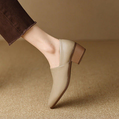 Mocasines Mujer de Piel Suave Diseño Minimalista Plano