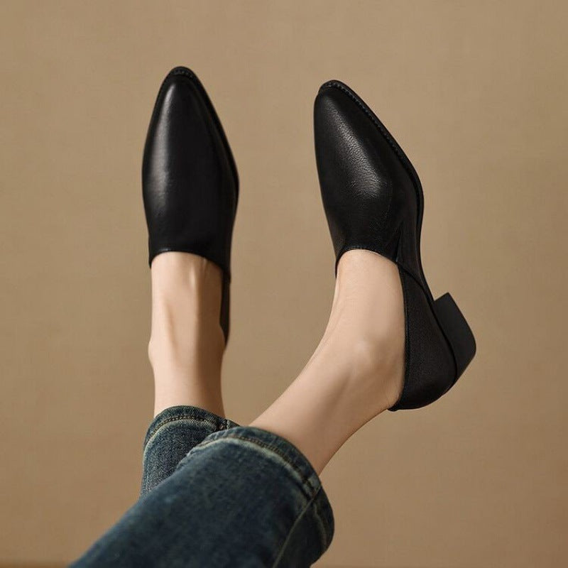 Mocasines Mujer de Piel Suave Diseño Minimalista Plano