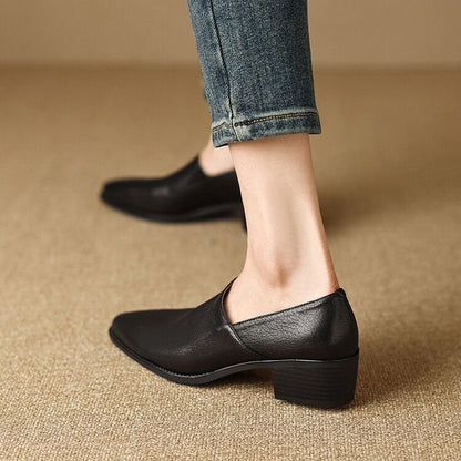 Mocasines Mujer de Piel Suave Diseño Minimalista Plano