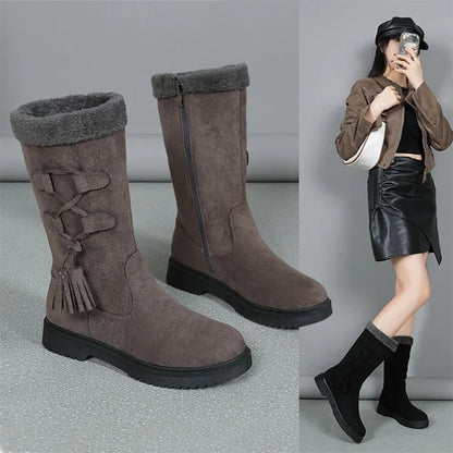 Botas Mujer Invierno Suela Gruesa Forro Calido
