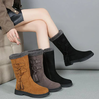 Botas Mujer Invierno Suela Gruesa Forro Calido