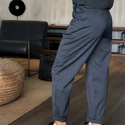 Pantalón Vestir Mujer Cintura Alta Corte Recto