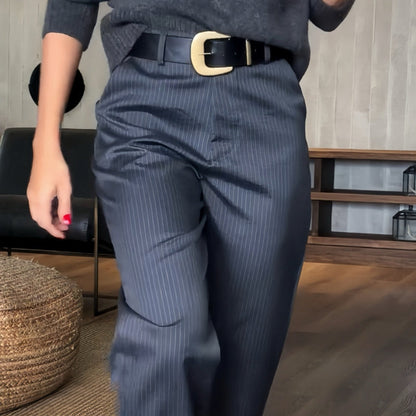 Pantalón Vestir Mujer Cintura Alta Corte Recto