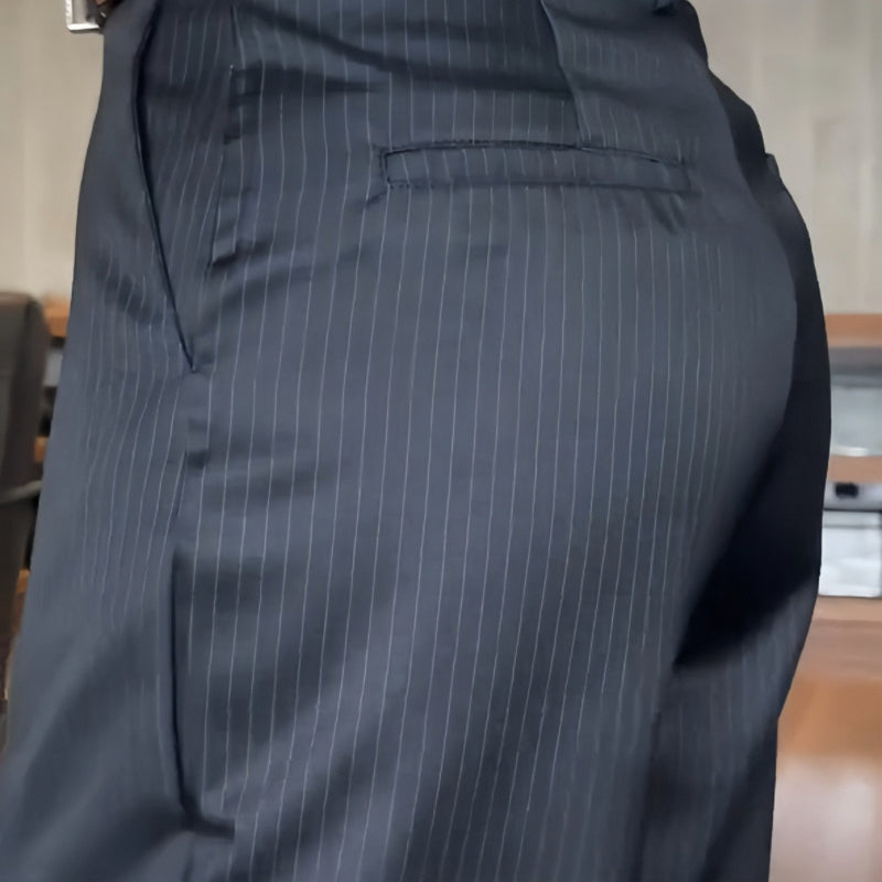 Pantalón Vestir Mujer Cintura Alta Corte Recto