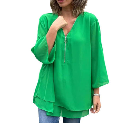 Blusa Mujer Ligera Algodón Estilo Relajado Verano