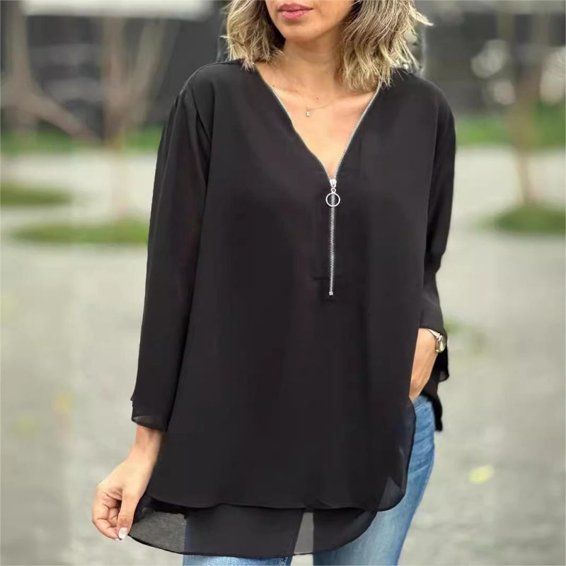 Blusa Mujer Ligera Algodón Estilo Relajado Verano
