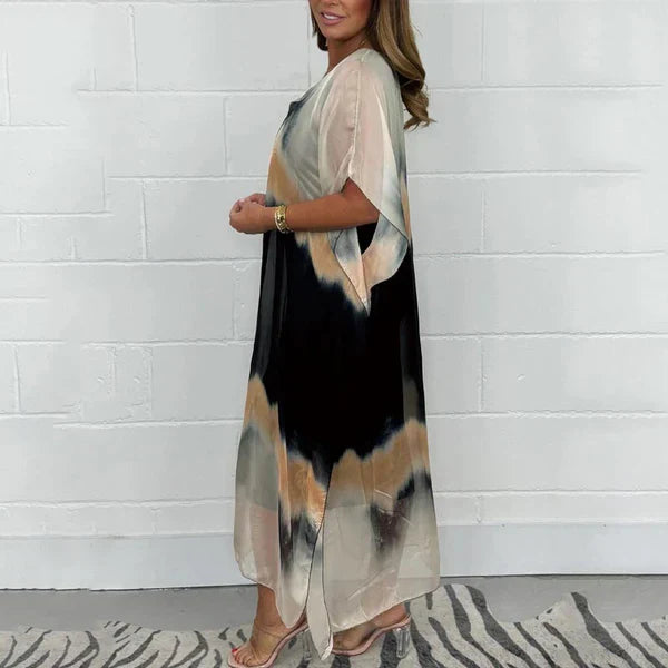 Vestido largo Mujer de Tela Suave Corte Recto - Mavetta