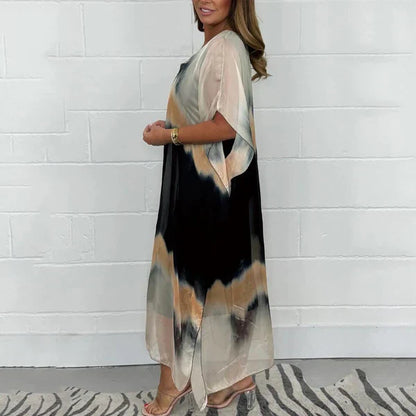 Vestido largo Mujer de Tela Suave Corte Recto - Mavetta