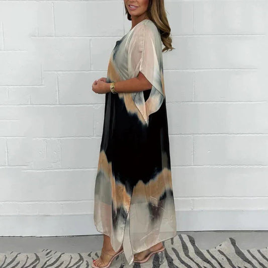 Vestido largo Mujer de Tela Suave Corte Recto - Mavetta