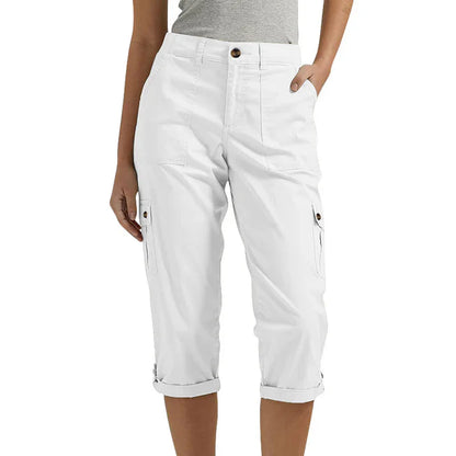 Pantalón corto mujer elástico con bolsillos casual