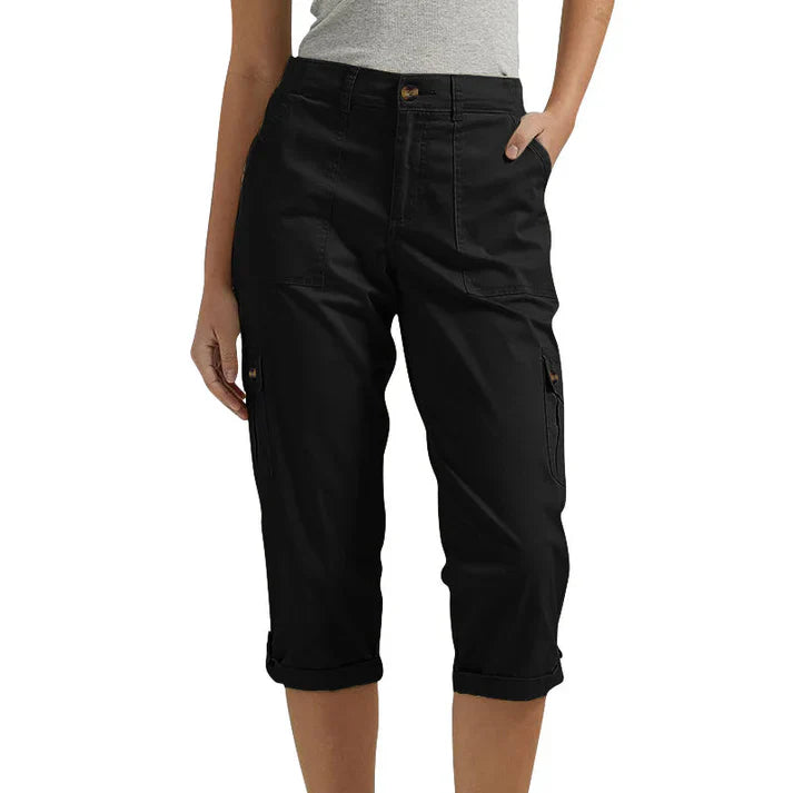 Pantalón corto mujer elástico con bolsillos casual