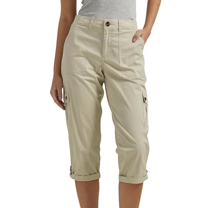 Pantalón corto mujer elástico con bolsillos casual