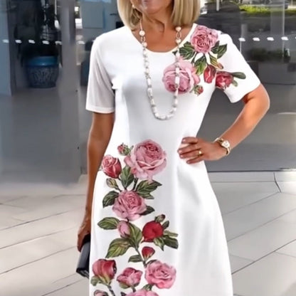 Vestido midi mujer de tela ligera y estampado floral verano