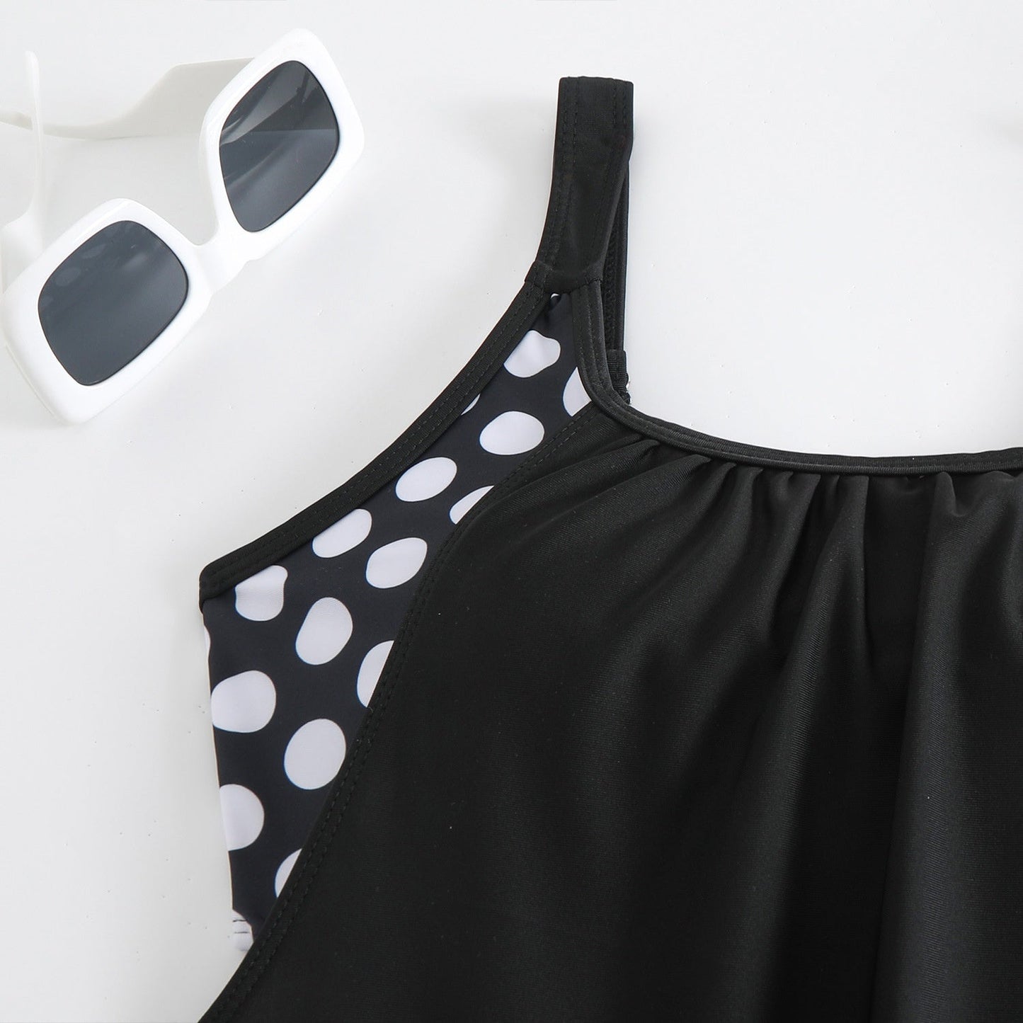 Bikini Mujer de Tela Estampada Cintura Alta Ajustado
