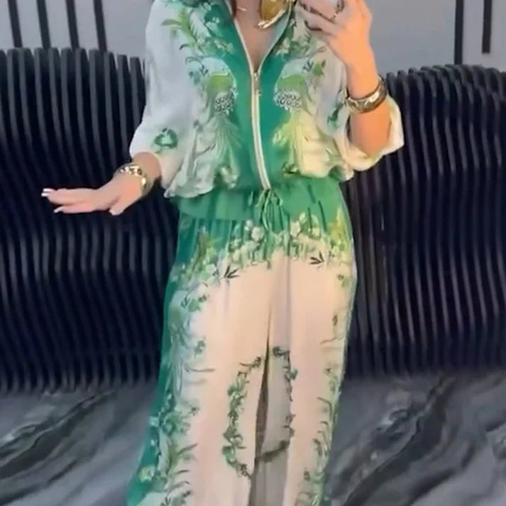 Conjunto Mujer Dos Piezas Elegante Ajuste Clásico