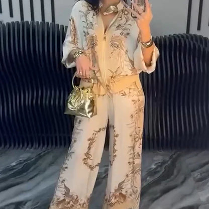 Conjunto Mujer Dos Piezas Elegante Ajuste Clásico