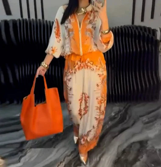 Conjunto Mujer Dos Piezas Elegante Ajuste Clásico