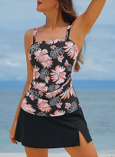 Vestido Mujer Sin Mangas con Abertura Lateral