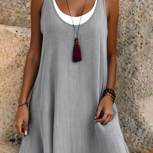 Vestido Tirantes Mujer Minimalista Corte Ligero - Mavetta
