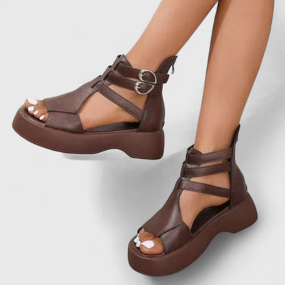 Tacones Mujer Ortopédicos Correa Empeine Punta Cerrada Ergonomicos - Mavetta