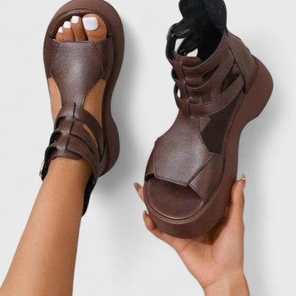 Tacones Mujer Ortopédicos Correa Empeine Punta Cerrada Ergonomicos
