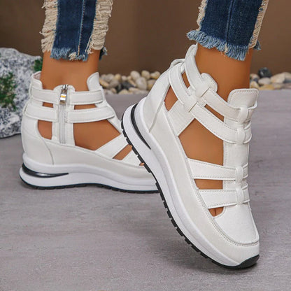 Cuñas Mujer Ligeras Comodas Cremallera Lateral
