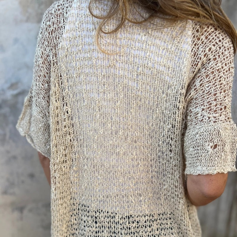 Blusa Mujer de Punto con Botones Ajuste Clásico