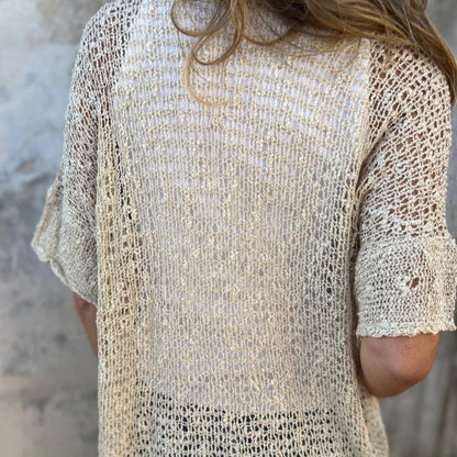 Blusa Mujer de Punto con Botones Ajuste Clásico