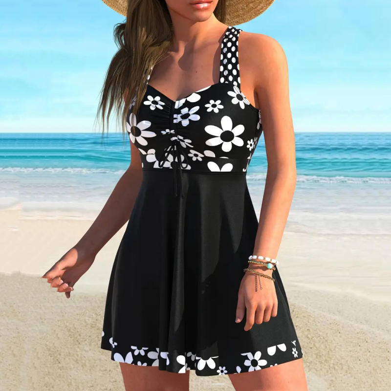 Tankini mujer de baño con shorts cómodo y favorecedor