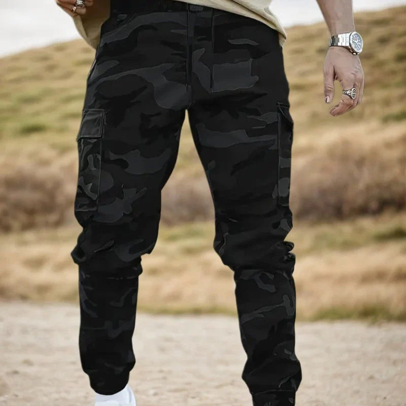 Pantalones Hombre Estampado Camuflaje Ajuste Regular
