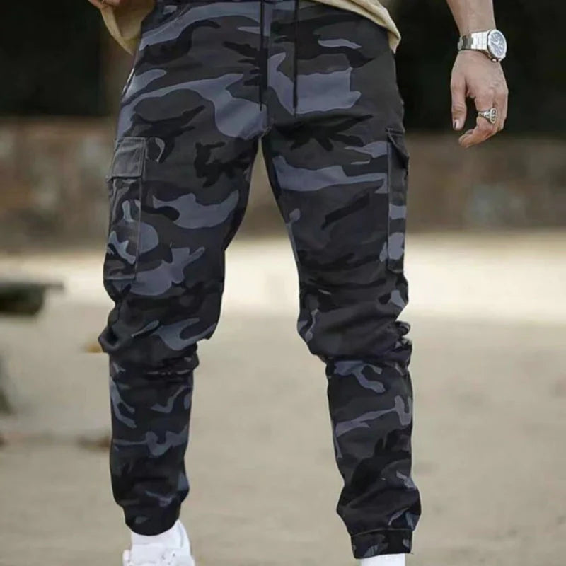Pantalones Hombre Estampado Camuflaje Ajuste Regular