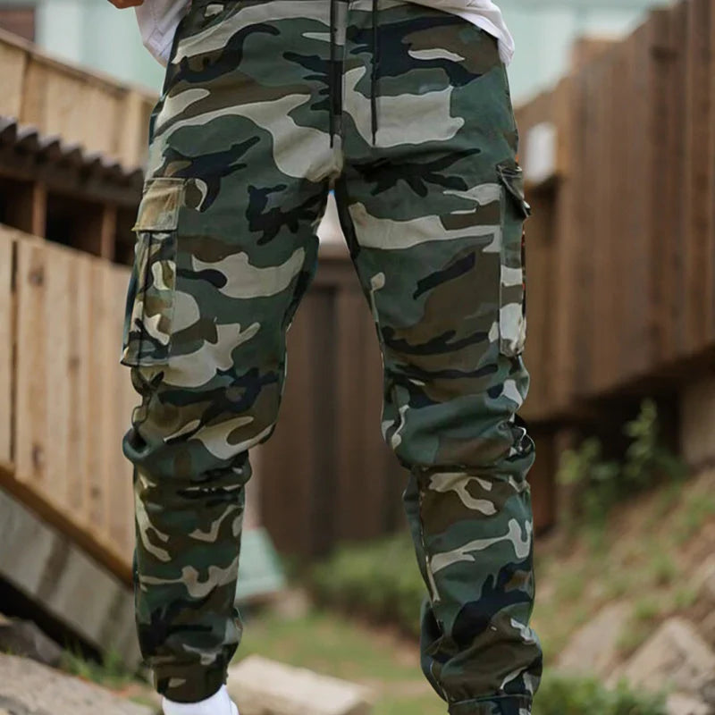 Pantalones Hombre Estampado Camuflaje Ajuste Regular