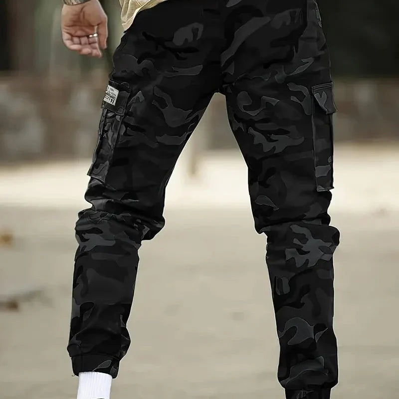 Pantalones Hombre Estampado Camuflaje Ajuste Regular